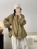 Blusas femininas estilo japonês mori menina bordado o-pescoço manga comprida camisa solta casual algodão blusa feminina