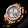 AP Mens Watch Womens Watch Royal Oak Offshore 26470or Elephant Grey Men's Watch 18K Rose Gold Automatic Mechanical Swiss Watch Luxury Gauge 42mm