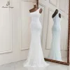Guns 2021 Sexy Blanc Paillettes Sirène Robes De Soirée Une Épaule Robes pour Femmes Parti Robes De Fiesta Robe De Soirée De Mariage