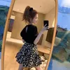 Skirts For Woman A Line Women's Skirt Beach Kawaii Clothes Casual Floral Silk Satin Ruffle Cute Harajuku In Premium V