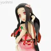 Figuras de brinquedo de ação Ghost Slaying Blade Hashibira Inosuke Figuras de anime Nezuko Sexy Kimono Girl Doll GK PVC Toys for Kid Desktop Collectibles ldd240314