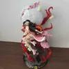 Dolls Nowe 42 cm GK Demon Slayer Anime Figura Kamado Nezuko z lekką akcją figurką kolekcjonerską modelem statua