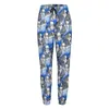 Spodnie damskie fajne papugi jogger kobiety budgie niebieski wzór swobodny joggery wiosenne graficzne streetwear duże spodnie prezent