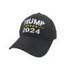 2024 Trump Hat Президентские выборы Письма с принтом Бейсбольные кепки для мужчин и женщин Спортивные регулируемые Trump USA Хип-хоп Пик Кепка Головной убор 0314
