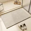 Matten moderne Einfachheit Diatom Schlamm Badezimmer Boden Matte Toilette Home Absorptor Türte Teppich Bad Eingang Quadrat