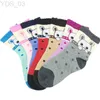 Chaussettes enfants 5 paires/pack chaussettes enfants coton printemps automne dessin animé dentelle filles chaussettes 1 à 9 ans chaussettes enfants pour filles YQ240314