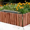 Outdoor Wooden Short Landscape Edging Flexible Decorative Border Tree Fence - Spring Garden & Yard Maintenance