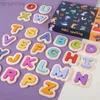 3D Puzzles Creative Letter Matching Jigsaw Puzzle Crianças Educacional Iluminismo Educação Infantil Brinquedo De Madeira 3D Jigsaw Puzzle Brinquedos 240314