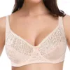 Sutiãs 7 cores plus size sutiã sexy mulheres rendas sem forro sutiã underwire lingerie roupa interior 34-44 b c d dd e f cup bh