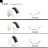 Kom 10 fall i alla storlekar ögonfransförlängningar mjuka ögonfransar bcd curl koraa silk individuella falska ögonfransmakeupverktyg 240301