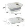 Basins Foldable Footbath Massage Bucket Soaking Bucket Folding Basin Spa Foot Bath Bucket Household Sauna Bathtub Pedicure Bath Bathtub