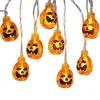 3M 20LEDs guirlandes lumineuses batterie clignotante lumière LED citrouille fantôme squelettes spectre suspendu horreur Halloween décoration éclairage LL