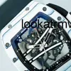 Men Watch RM Wristwatches Made Automatic Mechanical Mens Rm 61-01 Automatic Mechanical Rear Change White Luxury Mens Watch