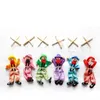 Partij gunst 25cm grappig feest vintage kleurrijk trekkoord marionet clown houten marionet handwerk gezamenlijke activiteit pop kinderen kinderen geschenken 314