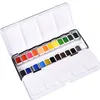 Cotman Solid WaterColor Paints mezza padella 24 colori di vernici ad acquerello in scatola di stagno