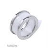 Bague de créateur Or Argent Vis Amour Hommes Femmes Couple Noir Céramique 13 tours Haute qualité 925s Bijoux en or 18 carats avec boîte taille 512 Rose Argent Bagues de luxe pour femme