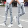 Pantaloni da uomo jeans in jeans pantaloni comodi lunghi tasche slim fit maencil semplici abiti maschili da maschio primaverili