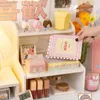 Desktop Storage Rack Ins Student Dormitory Cosmetic Elevated Stationery Box Office Organizer File Tray Desk Accessories 240314