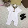 Nieuwe peuter jumpsuits babykleding met korte mouwen maat 52-100 designer pasgeboren kruippakje geruite revers baby bodysuit 24 maart