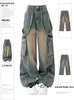 Jeans Cargo Vintage Y2k des années 90 pour femmes, pantalon Baggy esthétique en Denim, Harajuku, pantalon de Cowboy surdimensionné, vêtements trash Emo des années 2000, 2024