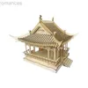 3D-puzzels 3D houten puzzel Zuiweng Pavilion gesimuleerd oud architectuurmodel Handgemaakt DIY-montagespeelgoed Jigsaw Modelbouwsets 240314