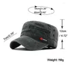 Beret Classic Brand Vintage Flat Top Men Mensed Caps i regulowane czapki Zamocowane grubsze czapki Letnie Czapki wojskowe dla mężczyzn wędkarstwo