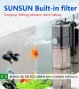 Tillbehör Sunsun 4 i 1 Multifunktion Akvariumfilter Internt svampfilter för fiskbehållare Submerible Water Pump Wave Maker Air Aerator