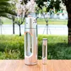 Latest Colorful Aluminium Alloy Hookah Shisha Smoking Water Bubbler Pipe Portable Removable Dry Herb Tobacco Glass Filter Handle Bowl Bong Cigarette Holder