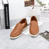 Casual Shoes Loro Cowhide Leather Loafers British Women Hundreds Of Comfortable Business Men