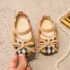 Kinder Prinzessin Schuhe Baby Weich-Solar Kleinkindschuhe Mädchen Kinder Kinder Teller Stoff einzelne Schuhe 0-3 Jahre alte Bogensandalen 2024