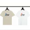 summer men t shirt designer T shirts mens fashion ink splash letter print graphic tee cotton round neck short sleeve tops couple T Sshirt two color