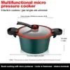 Pressure Cooker 35L Soup Meat Pot Rice Gas Stove Micro Stew NonStick Cooking Pots Kitchenware 240308