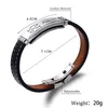 Bangle 12 Constellation Stainless Steel Leather Couple Bracelet 2021 Fashion 12 Zodiac Casual Personality Punk Bracelet AccessoriesL2403