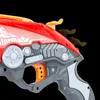 Arma brinquedos vermelho manual macio bala arma 5 tiro revólver de longo alcance brinquedo pistola dardo blaster crianças melhor presente roda arma bala macia yq240314