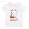 T-shirts Enfants Oeufs de Pâques Conception T-shirt Mignon Lapin Enfant Vêtements Top Garçon/Fille T-shirt Joyeuses Pâques Fête Frère T-shirt Assorti ldd240314