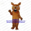 Costumes de mascotte Loup brun Coyote Chacal Dhole Lynx Catamount Bobcat Costume de mascotte adulte personnage de dessin animé session d'ouverture supermarché Zx2398