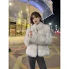 Faux New 2023 Winterfox Grass Women's Shortants Collar Haining Net Red Fur Coat Off Season 3447