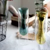 Vazolar İç Hidroponik Çiçek İçin Nordic Kristal Vazolar Vaza Vazo Şeffaf Vazo Sanat Çift Cam Vazo Hediyeler Gökkuşağı Vazo