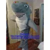 Mascot Costumes Grey Shark Mascot Costume Adult Cartoon Postacie strój Profesjonalny Speziell Techniczna popularna kampania ZX1435