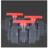 Connectors 1pc ID 20~110mm UPVC Union Ball Valve Fish Tank Aquarium PVC Valve Water Treatment Garden Irrigation Accessories Plastic Valve