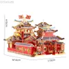 3D Puzzles Piececool 3D Metal Puzzle Shunfeng Escort Jigsaw Toys Model Building Kit för vuxna tonårsgåvor 240314