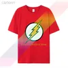 T-Shirts Flash Bolt Sheldon Big Bang Teorisi İlham Tişört S 2xl Yetişkin Çocuklar Mans Tişört Tişört Tee LDD240314