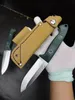 Coltello a lama fissa da campeggio BM 162 Maniglia verde G10 Coltelli tattici da caccia per sopravvivenza all'aperto