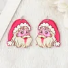 Charms 8pcs Natal Criativo acrílico Papai Noel ouija Acessórios de moda pendentes para fazer diy