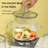 Kleine Bären-Suppenschüssel, großer Haushalt, High-Beauty-Salat, Instant-Nudeln mit Deckel, Doppelohr-Glastopf 240308