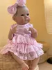 18 -calowa Bettie Full Body Soft silikonowa dziewczyna Reborn Baby Doll z malowanymi realistycznymi włosami Bebe Toys 240304