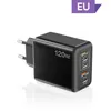 120w 5 portas usb carregador pd adaptador de carregamento para xiaomi vivo oppo samsung telefone móvel plug carregamento qc 3.0 4.0 carregador de parede