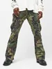 Designer Cargobroeken Desert camo patchwork uitlopende overalls noodlijdende gescheurde man galerijen broek slim fit motorrijder voor heren