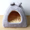 Mats Foldable Cat Bed Cave Hideaway Kitten House Dogs Mat Teddy Pomeranian Puppy Tent Kennel Nest Small Dog Chihuahua Mongolian Yurts