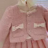 Dziewczęce butikowe stroje wiosenne ubrania w stylu vintage kombinezon 1-6 yyears dziecięcy księżniczka dzieci